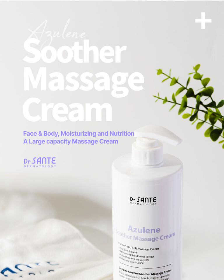Dr. Sante Azulene Soother Massage Cream – 1000 ml | Face, Décolleté, Body & Legs
