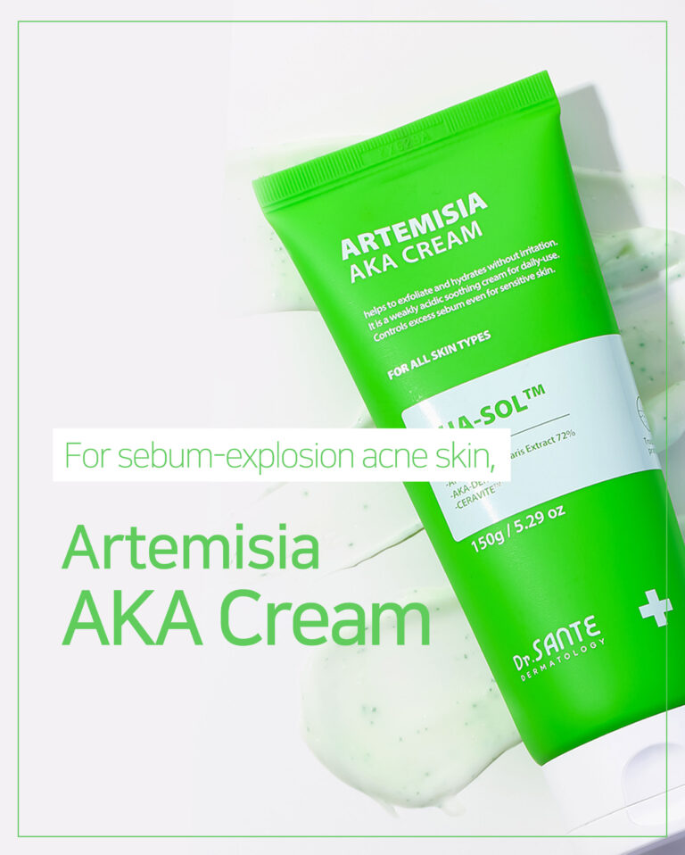 Dr. Sante Artemisia AKA Cream – Acne-prone skin, Soothing & Repairing Korean Moisturizer with Artemisia Extract, Centella Asiatica, Niacinamide & Ceramides