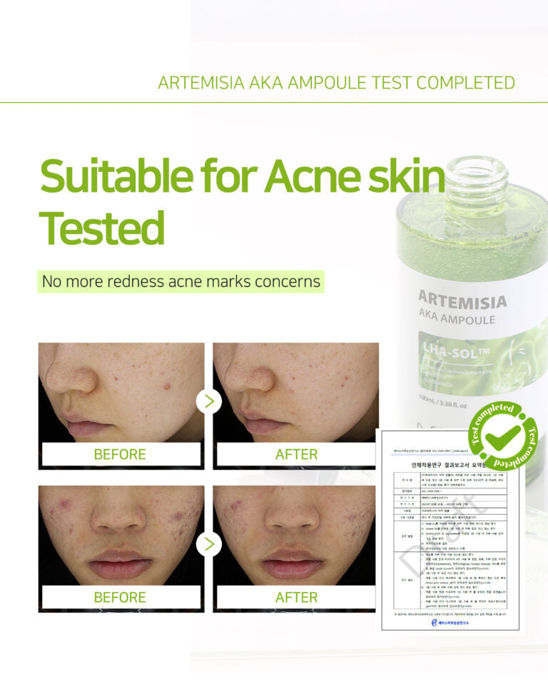 Dr. Sante Artemisia AKA Ampoule – Korean Intensive acne-prone skin, Soothing & Pore-Refining Serum with 67% Artemisia Extract, LHA-SOL™, Niacinamide & Hyaluronic Acid