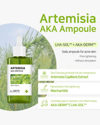 Dr. Sante Artemisia AKA Ampoule – Korean Intensive acne-prone skin, Soothing & Pore-Refining Serum with 67% Artemisia Extract, LHA-SOL™, Niacinamide & Hyaluronic Acid