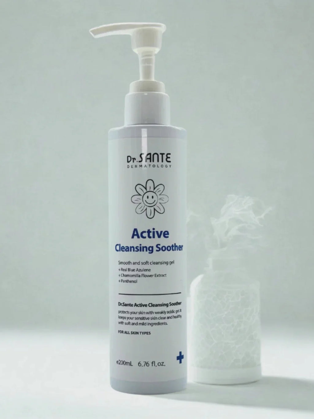Dr. Sante Active Cleansing Soother pH 5.5 – Hypoallergenic Azulene & Chamomile Cleanser for Sensitive Skin, Face & Body (200 ml)