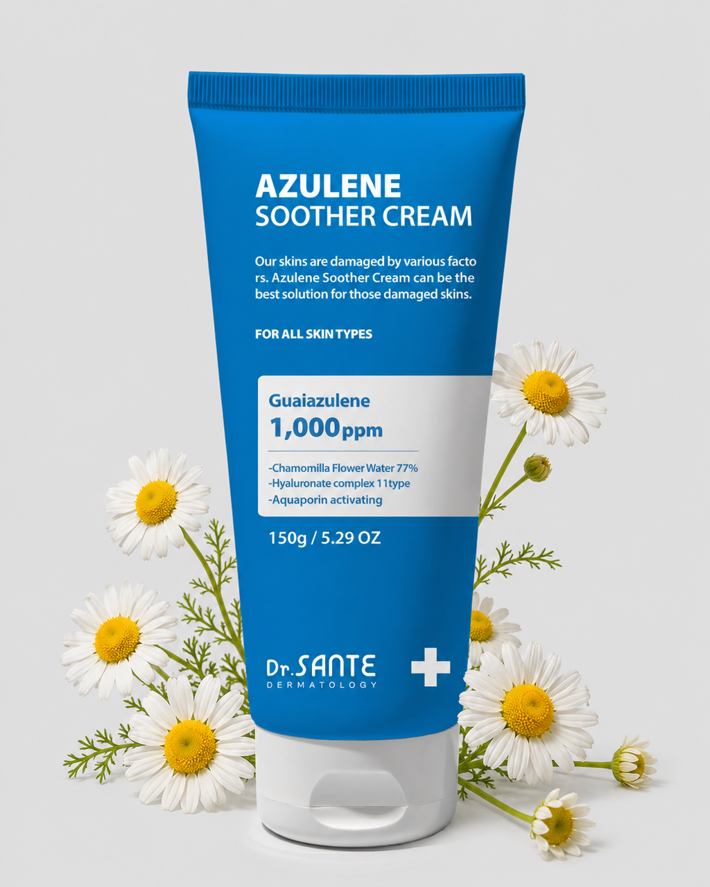 Azulene Soother Cream – Dr. Sante Dermatology | Calming & Repairing Moisturizer 150ml