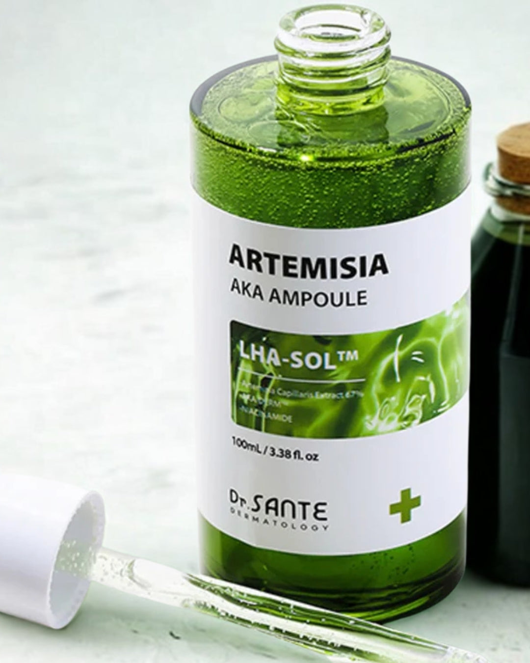Dr. Sante Artemisia AKA Ampoule – Korean Intensive acne-prone skin, Soothing & Pore-Refining Serum with 67% Artemisia Extract, LHA-SOL™, Niacinamide & Hyaluronic Acid