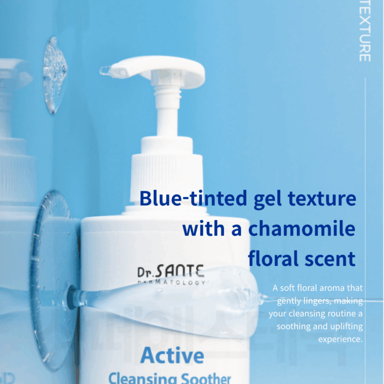 Dr. Sante Active Cleansing Soother pH 5.5 – Hypoallergenic Azulene & Chamomile Cleanser for Sensitive Skin, Face & Body (200 ml)