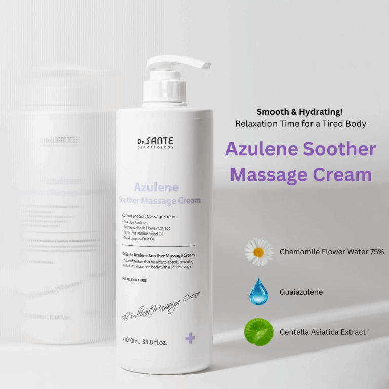 Dr. Sante Azulene Soother Massage Cream – 1000 ml | Face, Décolleté, Body & Legs