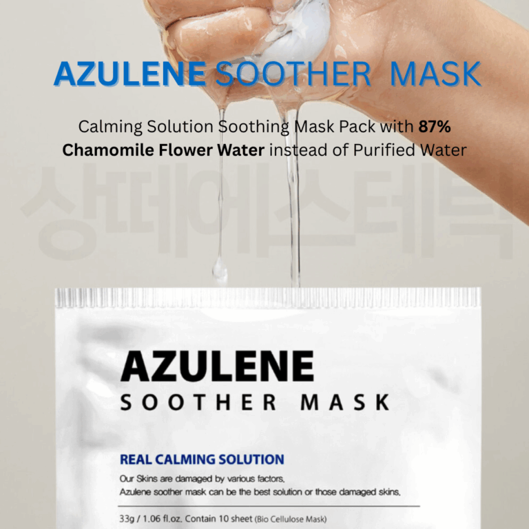 Dr. Sante Azulene Soother Biocellulose Mask – Ultra-Soothing, Deep Hydration Mask for Sensitive, Red & Overheated Skin (Box of 10)