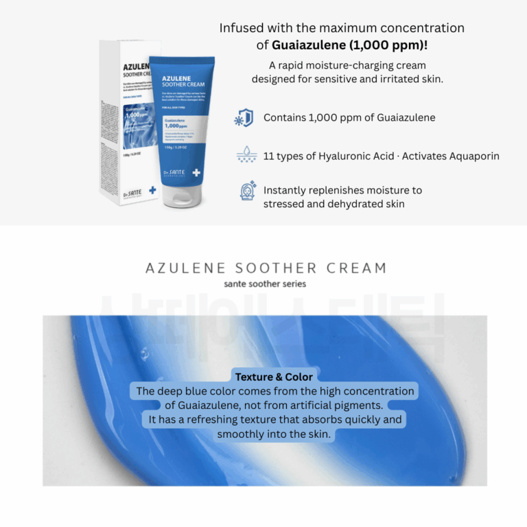 Azulene Soother Cream – Dr. Sante Dermatology | Calming & Repairing Moisturizer 150ml