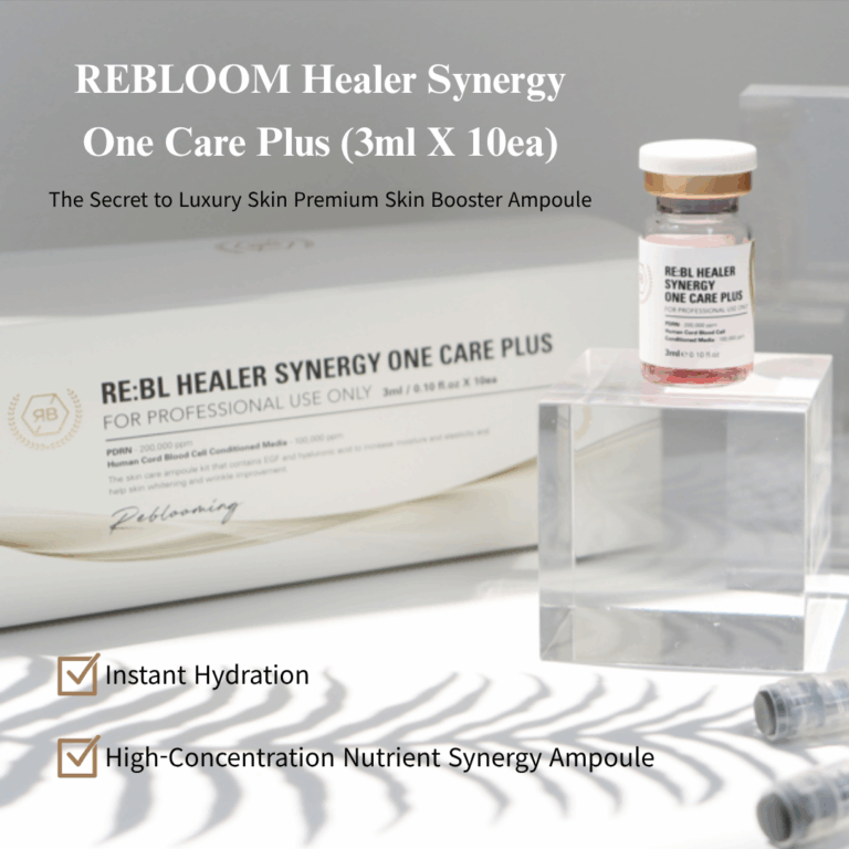Rebloom Healer Synergy One Care Plus – PDRN & Umbilical Stem Cell Extract (3 ml x 10 vials & 1 vial