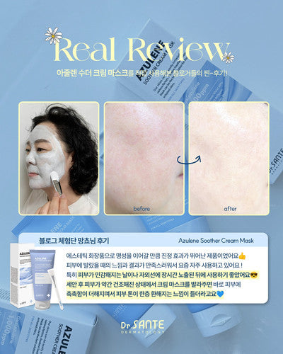 Azulene Soother Cream Mask- Sensitive skin, acne and dry skin 150ml
